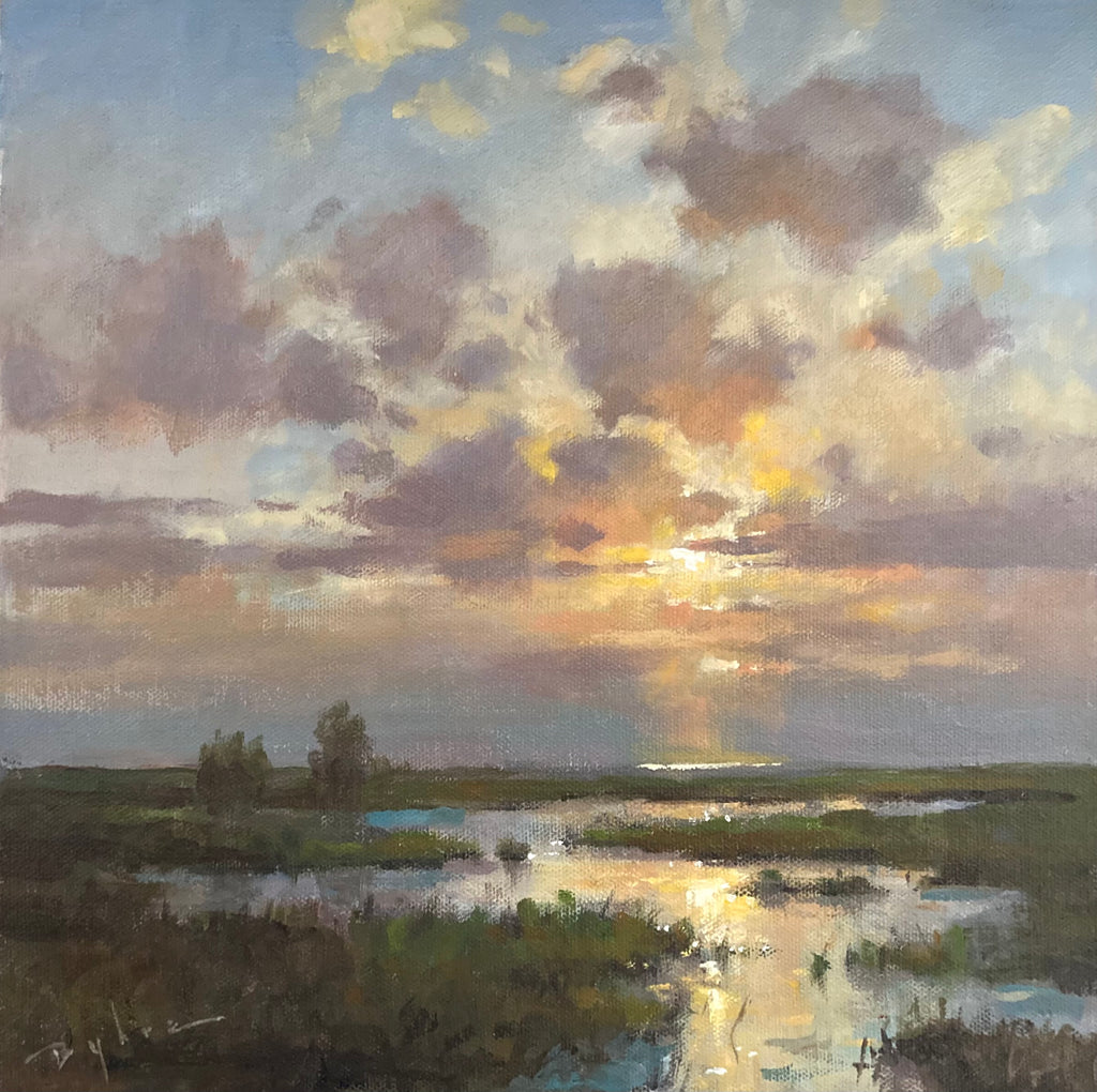 Marine Art by Dale Byhre: ‘Sunset Over Boundary Bay’